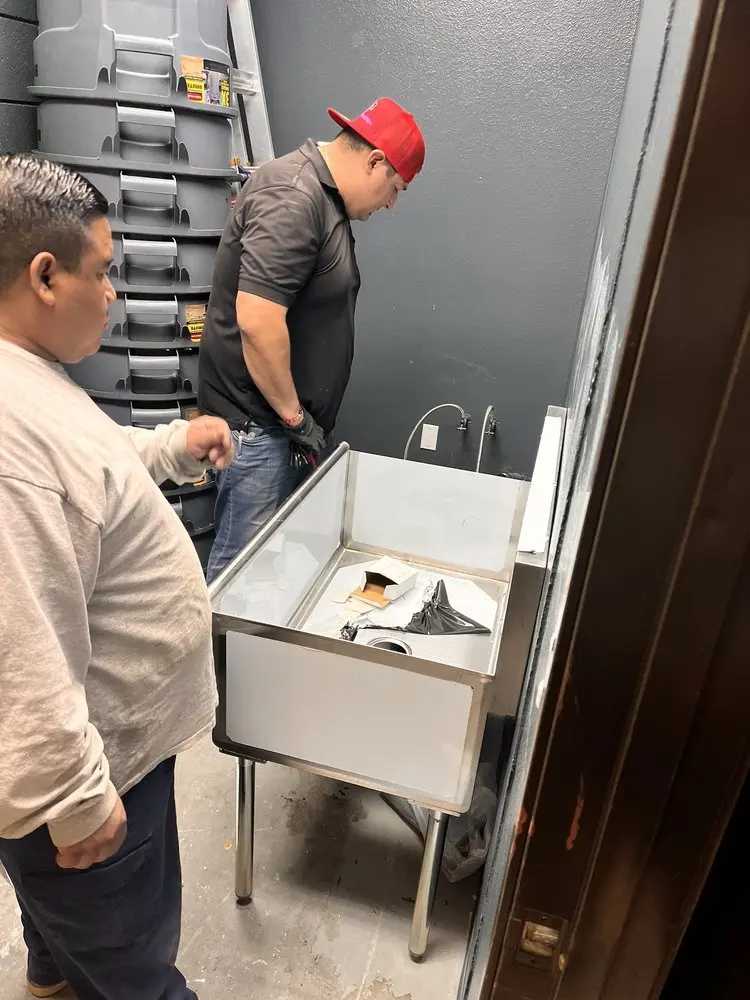 Commercial plumbing and sink installation in Penn Five